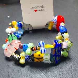 Double Millicent beaded bracelet